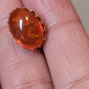 Antique Vintage 10k Firey Mexican Opal Charm